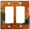 Desert Talavera Double Decora Switch Plate