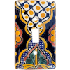 TalaMex Amapola Single Toggle Mexican Talavera Ceramic Switch Plate