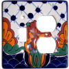 TalaMex Turtle Toggle-Outlet Mexican Talavera Ceramic Switch Plate