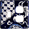 TalaMex Traditional Toggle-Outlet Mexican Talavera Ceramic Switch Plate