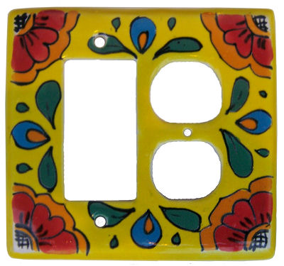 Canary Talavera Decora-Outlet Switch Plate