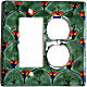 TalaMex Green Peacock GFI/Rocker-Outlet Mexican Talavera Ceramic Switch Plate
