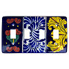 TalaMex Marigold Quadruple Toggle Mexican Talavera Ceramic Switch Plate