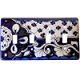 Traditional Talavera Quadruple Toggle Switch Plate