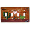 TalaMex Desert Quadruple Toggle Mexican Talavera Ceramic Switch Plate