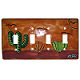 Desert Talavera Quadruple Toggle Switch Plate