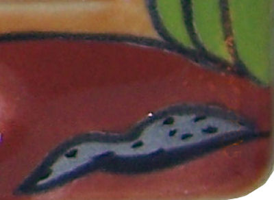 TalaMex Desert Quadruple GFI/Rocker Mexican Talavera Ceramic Switch Plate Close-Up