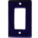 TalaMex Cobalt Blue GFI/Rocker Mexican Talavera Ceramic Switch Plate