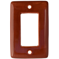 TalaMex Terracotta GFI/Rocker Mexican Talavera Ceramic Switch Plate