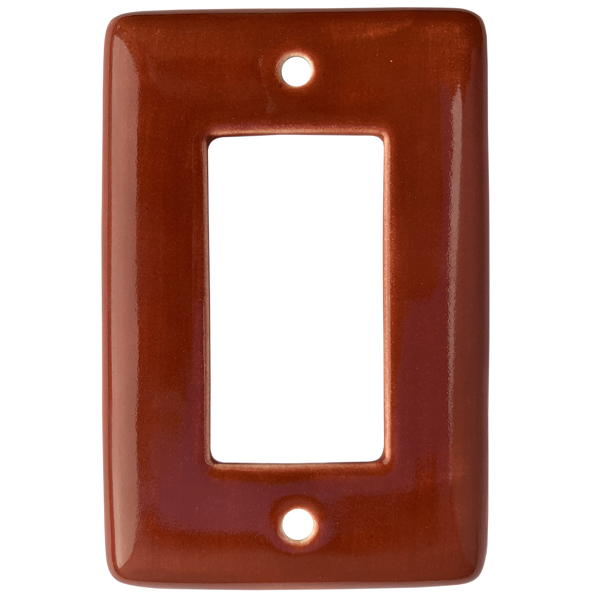 TalaMex Terracotta GFI/Rocker Mexican Talavera Ceramic Switch Plate