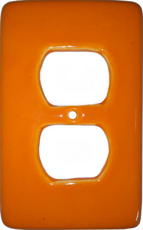 TalaMex Yellow Outlet Mexican Talavera Ceramic Switch Plate