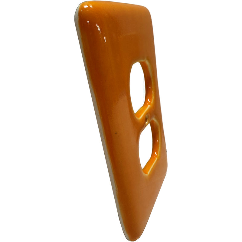 TalaMex Yellow Outlet Mexican Talavera Ceramic Switch Plate Close-Up