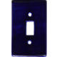 TalaMex Cobalt Blue Single Toggle Mexican Talavera Ceramic Switch Plate