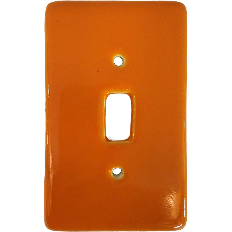 TalaMex Yellow Single Toggle Mexican Talavera Ceramic Switch Plate