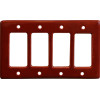 Terracotta Talavera Quadruple Decora Switch Plate