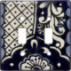 TalaMex Traditional Double Toggle Mexican Talavera Ceramic Switch Plate