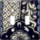 Double Toggle Traditional Talavera Ceramic Switch Plate