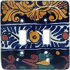 TalaMex Marigold Double Toggle Mexican Talavera Ceramic Switch Plate