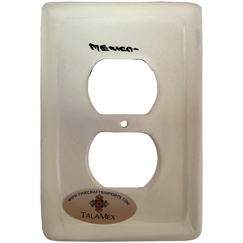 TalaMex Marigold Outlet Mexican Talavera Ceramic Switch Plate Details