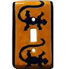 TalaMex Lizard Single Toggle Mexican Talavera Ceramic Switch Plate