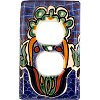 TalaMex Blue Mesh Outlet Mexican Talavera Ceramic Switch Plate