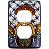 TalaMex Turtle Outlet Mexican Talavera Ceramic Switch Plate