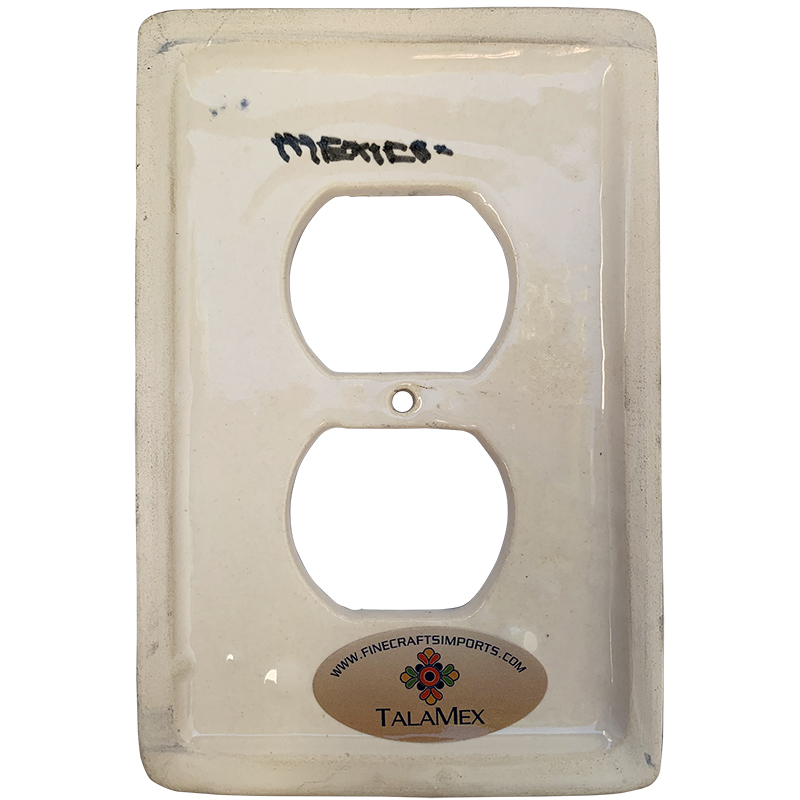 TalaMex Turtle Outlet Mexican Talavera Ceramic Switch Plate Details