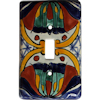 TalaMex Lavanda Single Toggle Mexican Talavera Ceramic Switch Plate