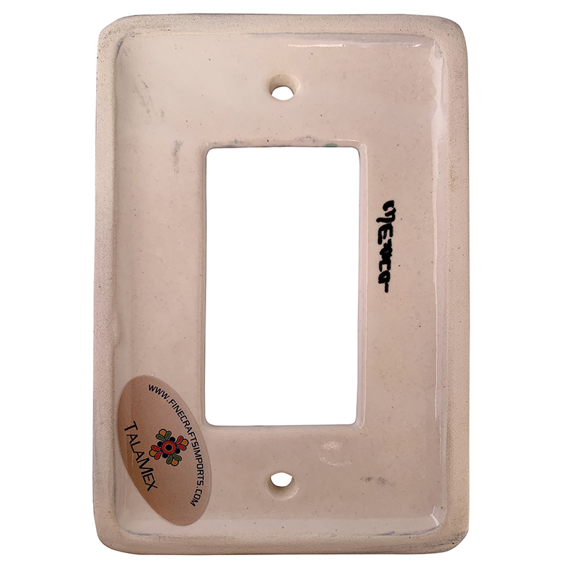 TalaMex Mantel GFI/Rocker Mexican Talavera Ceramic Switch Plate Details