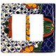 TalaMex Turtle Double GFI/Rocker Mexican Talavera Ceramic Switch Plate