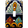 TalaMex Camelia Single Toggle Mexican Talavera Ceramic Switch Plate