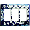 TalaMex Traditional Triple GFI/Rocker Mexican Talavera Ceramic Switch Plate