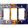 TalaMex Turtle Triple GFI/Rocker Mexican Talavera Ceramic Switch Plate