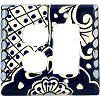 TalaMex Traditional GFI/Rocker-Outlet Mexican Talavera Ceramic Switch Plate