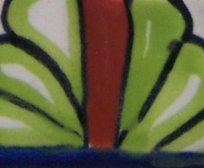 TalaMex Mantel GFI/Rocker-Outlet Mexican Talavera Ceramic Switch Plate Close-Up