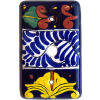 TalaMex Marigold TV Cable Cable Mexican Talavera Ceramic Switch Plate