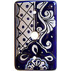 TalaMex Traditional TV Cable Cable Mexican Talavera Ceramic Switch Plate