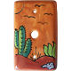 Desert Talavera TV Cable Plate