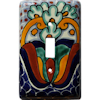 TalaMex Nardo Single Toggle Mexican Talavera Ceramic Switch Plate