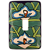 TalaMex Lily Single Toggle Mexican Talavera Ceramic Switch Plate