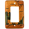 TalaMex Desert GFI/Rocker Mexican Talavera Ceramic Switch Plate