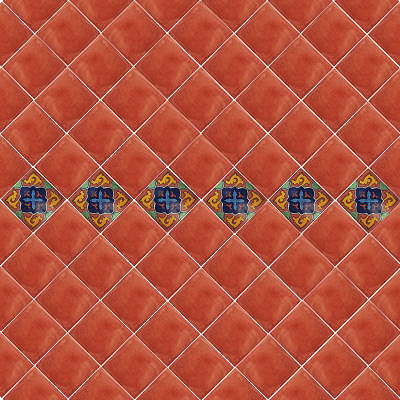 TalaMex Terracota Talavera Mexican Tile Details