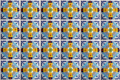 TalaMex Primavera Talavera Mexican Tile Close-Up