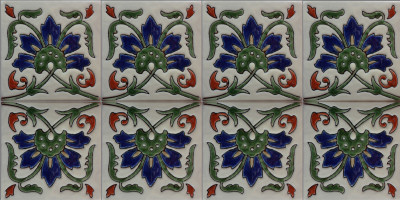 Alhambra Kashana #2 Mexican Tile Close-Up
