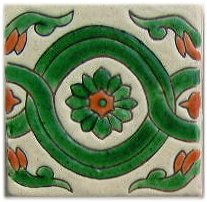 Alhambra Green Atenas Talavera Mexican Tile