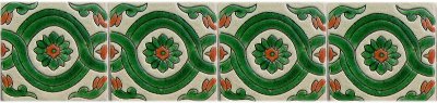 Alhambra Green Atenas Talavera Mexican Tile Close-Up