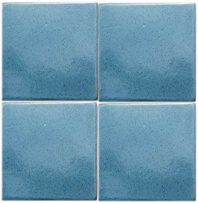 Alhambra French Blue Talavera Mexican Tile Close-Up