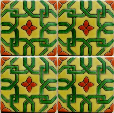 Alhambra Morocco Talavera Mexican Tile Details