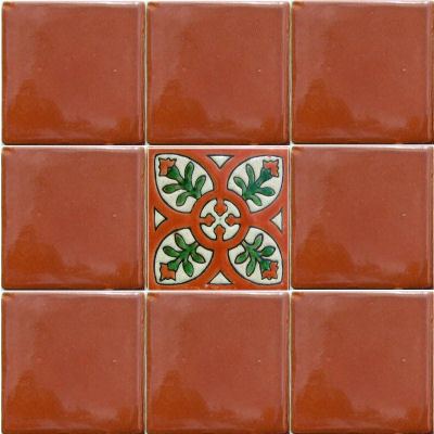 Alhambra Terracota Perpignan Talavera Mexican Tile Details