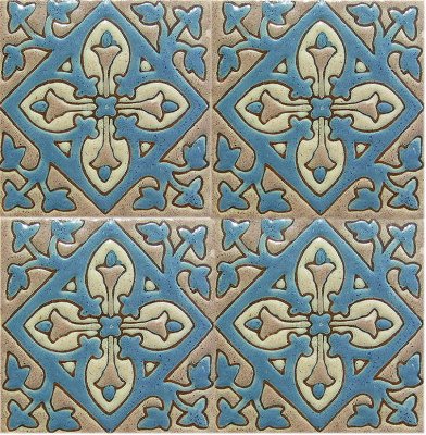 Smoked Verona Alhambra Talavera Mexican Tile Close-Up
